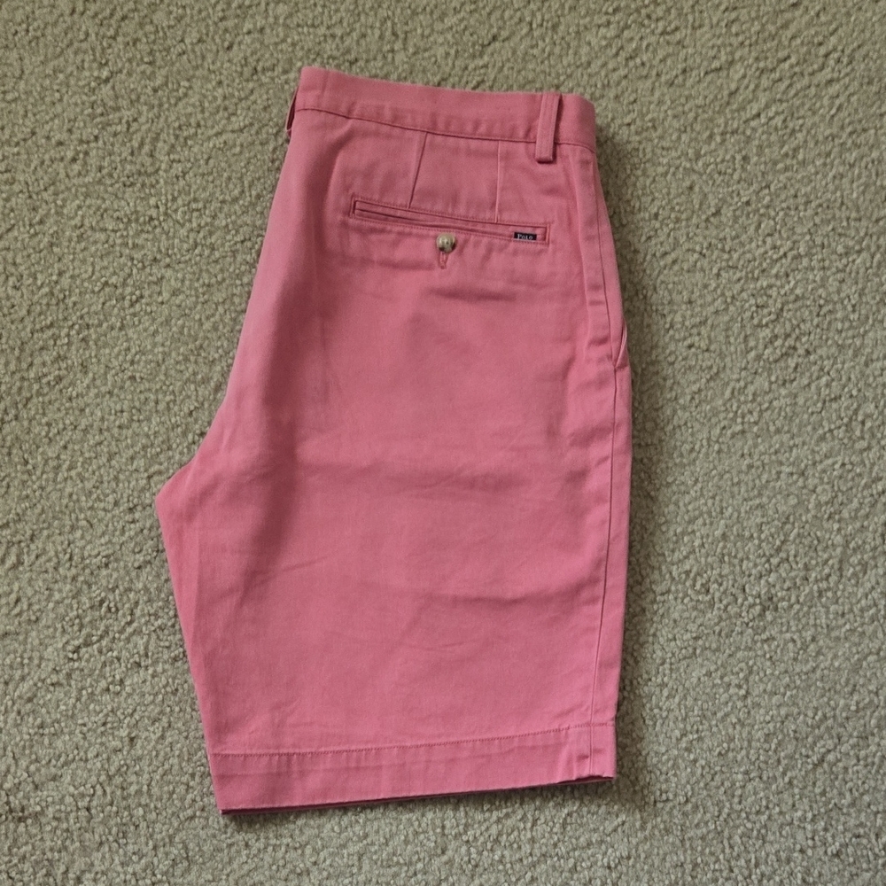 Polo Ralph Lauren Men's Salmon Chino Shorts Classic Fit 9" Size 34